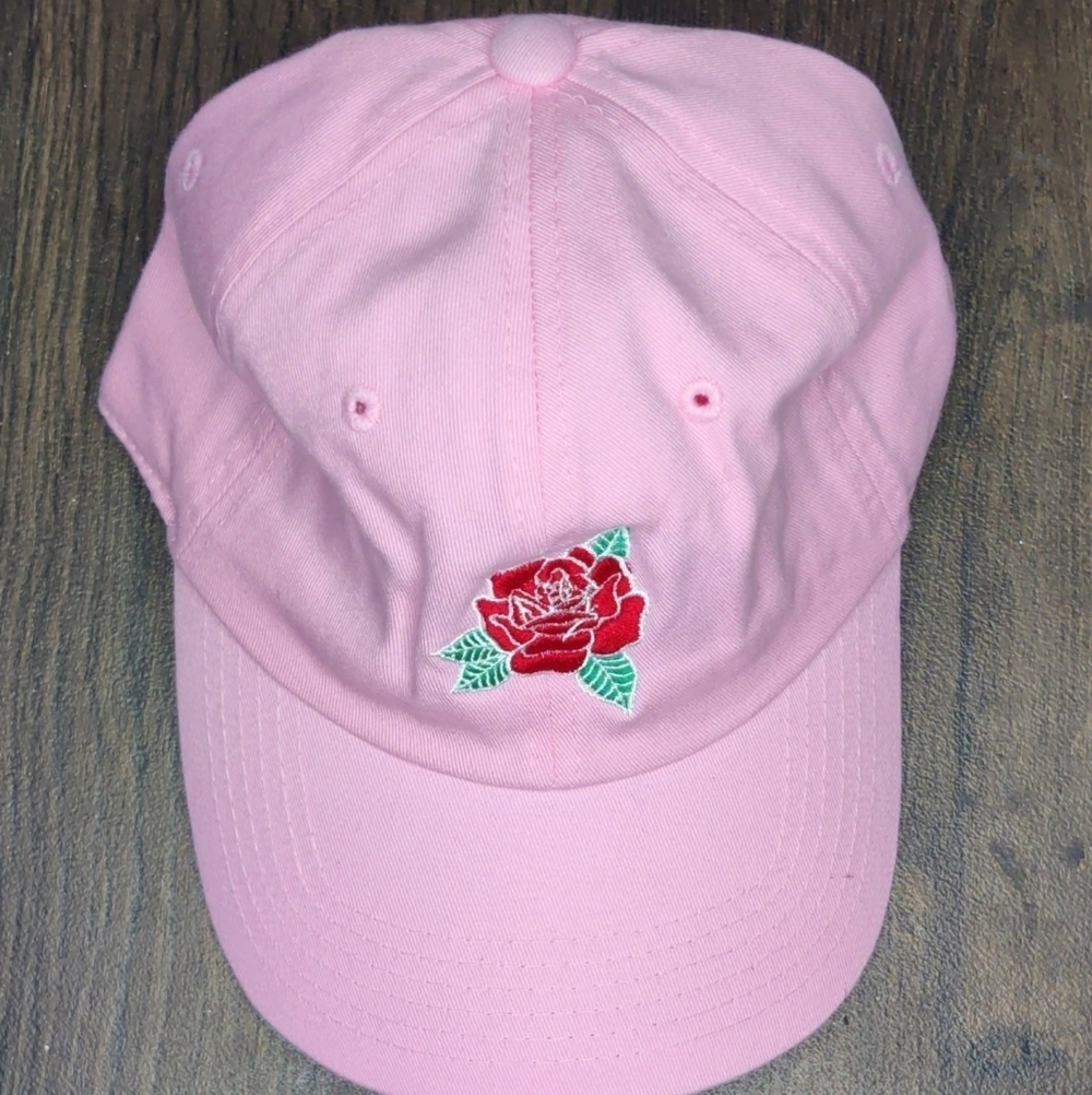 Pink We the roses baseball cap